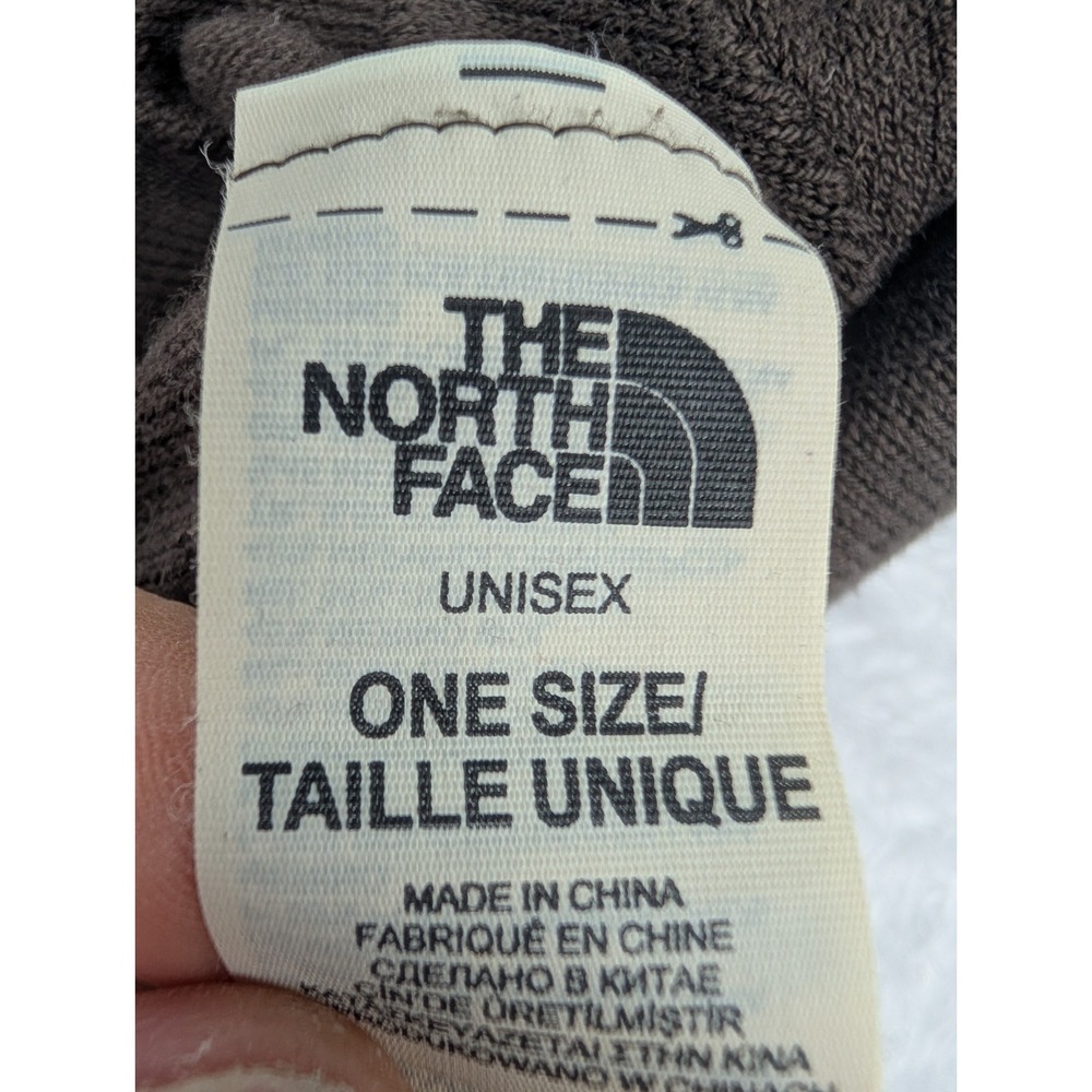The North Face Beige/ Brown Wool Blend Beanie Hat Striped‎ One Size - Picture 4 of 6